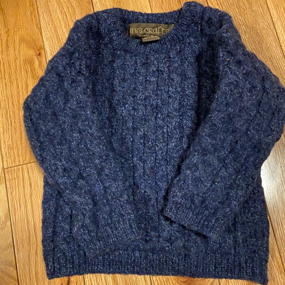 Irish wool sweater 3-4 years